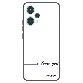 Picasee fekete szilikon tok az alábbi mobiltelefonokra Xiaomi Poco F5 - I love you