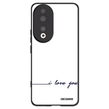 Picasee fekete szilikon tok az alábbi mobiltelefonokra Honor 90 5G - I love you