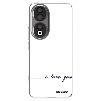 Picasee átlátszó szilikon tok az alábbi mobiltelefonokra Honor 90 5G - I love you