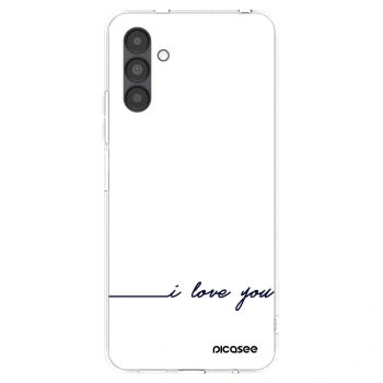 Picasee átlátszó szilikon tok az alábbi mobiltelefonokra Samsung Galaxy A04s A047F - I love you