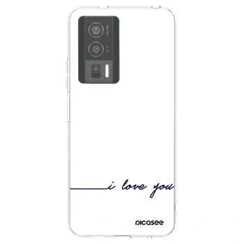 Picasee átlátszó szilikon tok az alábbi mobiltelefonokra Xiaomi Poco F5 Pro 5G - I love you