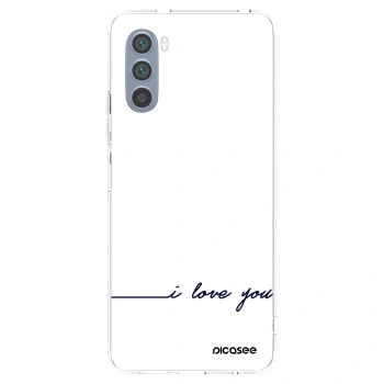Picasee átlátszó szilikon tok az alábbi mobiltelefonokra Motorola Moto G62 - I love you