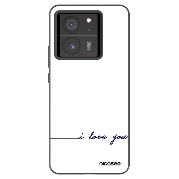 Picasee fekete szilikon tok az alábbi mobiltelefonokra Xiaomi 13T - I love you