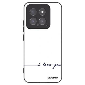 Picasee fekete szilikon tok az alábbi mobiltelefonokra Xiaomi 14 - I love you
