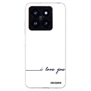 Picasee átlátszó szilikon tok az alábbi mobiltelefonokra Xiaomi 14 Pro - I love you