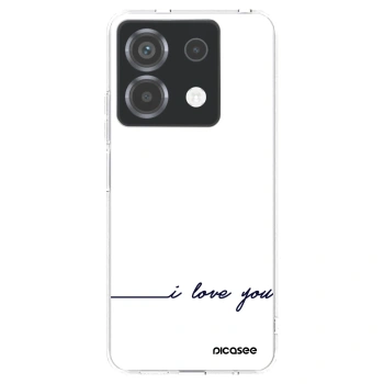 Picasee átlátszó szilikon tok az alábbi mobiltelefonokra Xiaomi Poco X6 - I love you