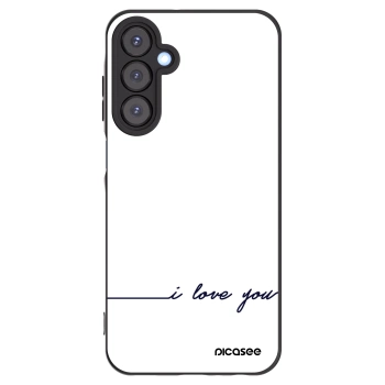 Picasee fekete szilikon tok az alábbi mobiltelefonokra Samsung Galaxy A25 A256B 5G - I love you