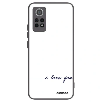Picasee fekete szilikon tok az alábbi mobiltelefonokra Xiaomi Redmi Note 12 Pro 4G - I love you