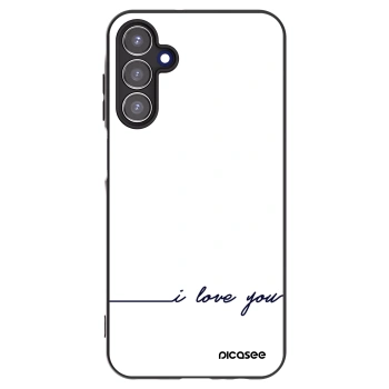 Picasee fekete szilikon tok az alábbi mobiltelefonokra Samsung Galaxy A15 A156B 5G - I love you