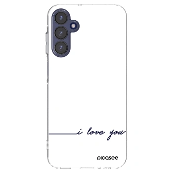 Picasee átlátszó szilikon tok az alábbi mobiltelefonokra Samsung Galaxy A15 A155F 4G - I love you