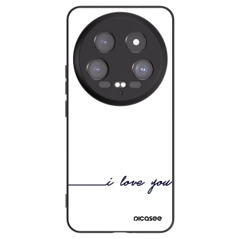 Picasee fekete szilikon tok az alábbi mobiltelefonokra Xiaomi 14 Ultra - I love you
