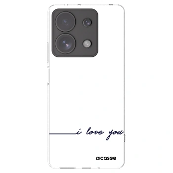 Picasee átlátszó szilikon tok az alábbi mobiltelefonokra Xiaomi Redmi Note 13 Pro 4G - I love you