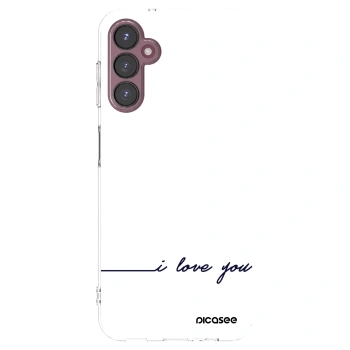 Picasee átlátszó szilikon tok az alábbi mobiltelefonokra Samsung Galaxy A05s A057G - I love you