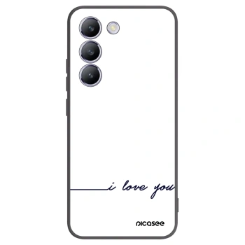 Picasee fekete szilikon tok az alábbi mobiltelefonokra Vivo V40 SE 5G - I love you