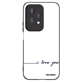 Picasee fekete szilikon tok az alábbi mobiltelefonokra Honor 200 Lite - I love you