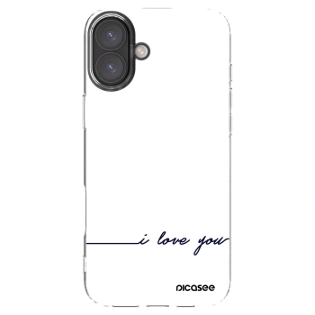 Picasee átlátszó szilikon tok az alábbi mobiltelefonokra Apple iPhone 16 Plus - I love you