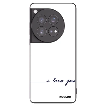 Picasee fekete szilikon tok az alábbi mobiltelefonokra OnePlus 12 5G - I love you