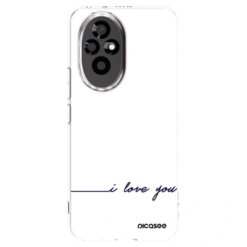 Picasee átlátszó szilikon tok az alábbi mobiltelefonokra Honor 200 Pro 5G - I love you