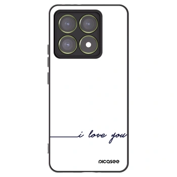 Picasee fekete szilikon tok az alábbi mobiltelefonokra Xiaomi 14T - I love you