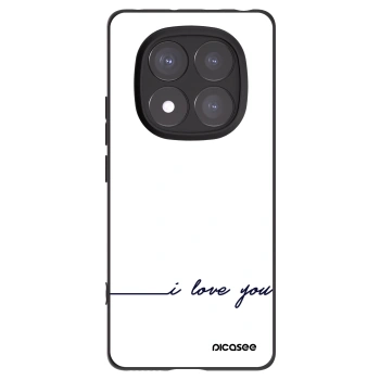 Picasee fekete szilikon tok az alábbi mobiltelefonokra Xiaomi Redmi Note 14 Pro+ 5G - I love you