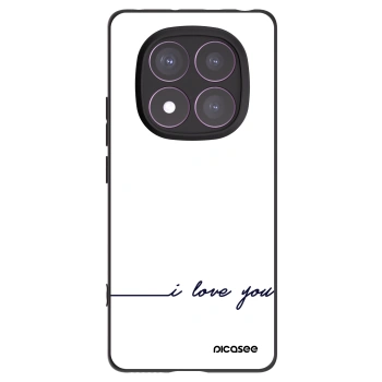 Picasee fekete szilikon tok az alábbi mobiltelefonokra Xiaomi Redmi Note 14 Pro 4G - I love you