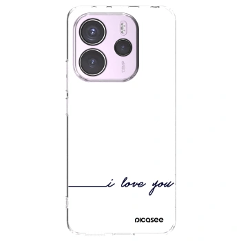 Picasee átlátszó szilikon tok az alábbi mobiltelefonokra Xiaomi Redmi Note 14 4G - I love you