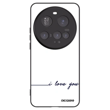 Picasee fekete szilikon tok az alábbi mobiltelefonokra Xiaomi 15 Ultra - I love you