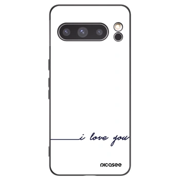 Picasee fekete szilikon tok az alábbi mobiltelefonokra Google Pixel 8 Pro - I love you