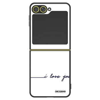 Szilikon tok erre a típusra Samsung Galaxy Z Flip6 5G - I love you