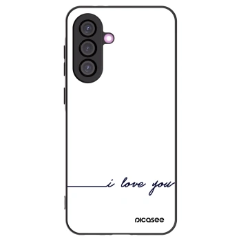 Picasee fekete szilikon tok az alábbi mobiltelefonokra Samsung Galaxy A36 5G - I love you