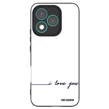 Picasee fekete szilikon tok az alábbi mobiltelefonokra Honor 400 Lite 5G - I love you