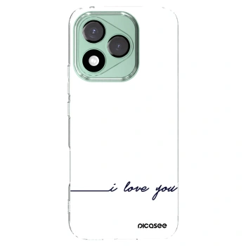 Picasee átlátszó szilikon tok az alábbi mobiltelefonokra Honor 400 Lite 5G - I love you