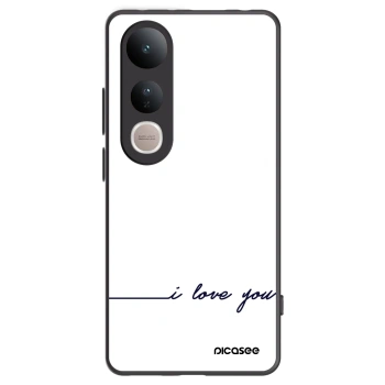 Picasee fekete szilikon tok az alábbi mobiltelefonokra Vivo V50 Lite 5G - I love you