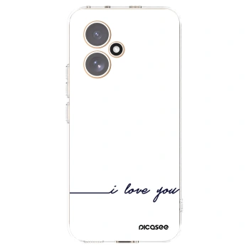 Picasee átlátszó szilikon tok az alábbi mobiltelefonokra Honor 400 5G - I love you
