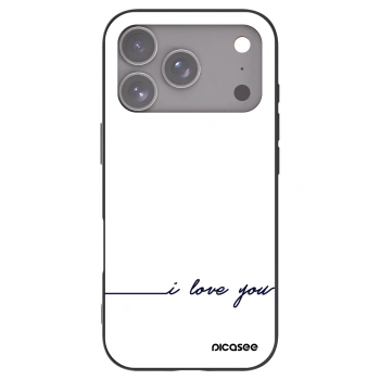 Picasee fekete szilikon tok az alábbi mobiltelefonokra Apple iPhone 17 Pro - I love you