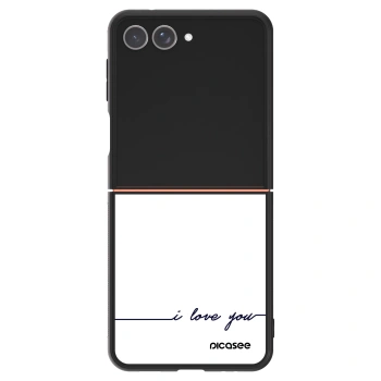 Szilikon tok erre a típusra Samsung Galaxy Z Flip7 5G - I love you