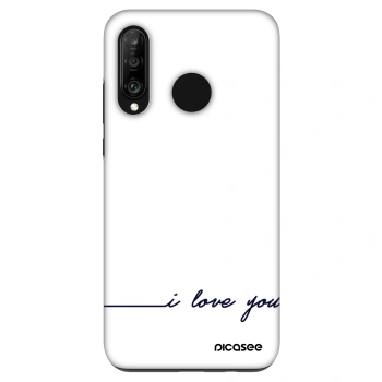 Szilikon tok erre a típusra Huawei P30 Lite - I love you