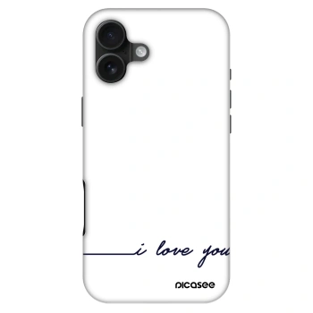 Szilikon tok erre a típusra Apple iPhone 16 Plus - I love you