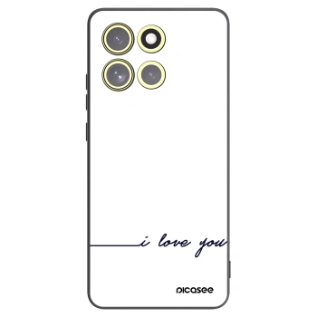 Picasee fekete szilikon tok az alábbi mobiltelefonokra Motorola Moto G86 5G - I love you