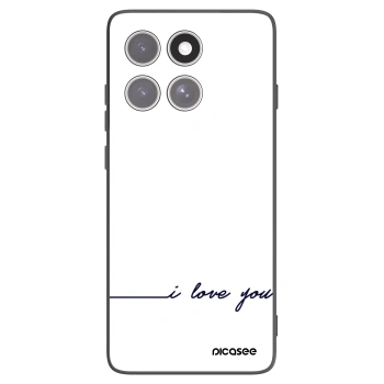Picasee fekete szilikon tok az alábbi mobiltelefonokra Motorola Edge 60 Fusion - I love you