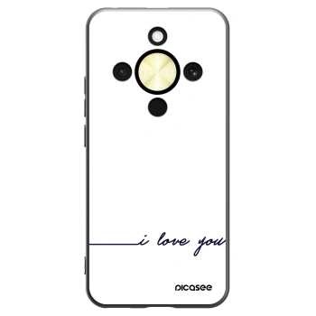 Picasee fekete szilikon tok az alábbi mobiltelefonokra Honor Magic8 Lite 5G - I love you