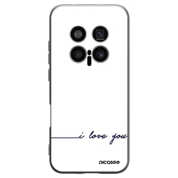 Picasee fekete szilikon tok az alábbi mobiltelefonokra Honor Magic8 Pro 5G - I love you
