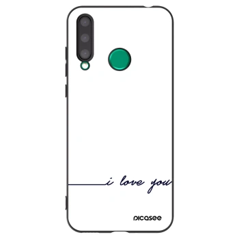 Picasee fekete szilikon tok az alábbi mobiltelefonokra Honor 20 Lite - I love you