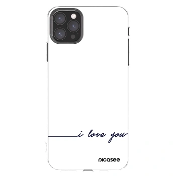 Picasee átlátszó szilikon tok az alábbi mobiltelefonokra Apple iPhone 11 Pro Max - I love you