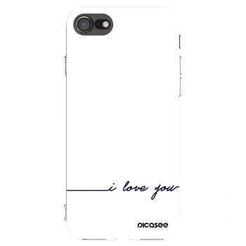 Picasee átlátszó szilikon tok az alábbi mobiltelefonokra Apple iPhone 8 - I love you