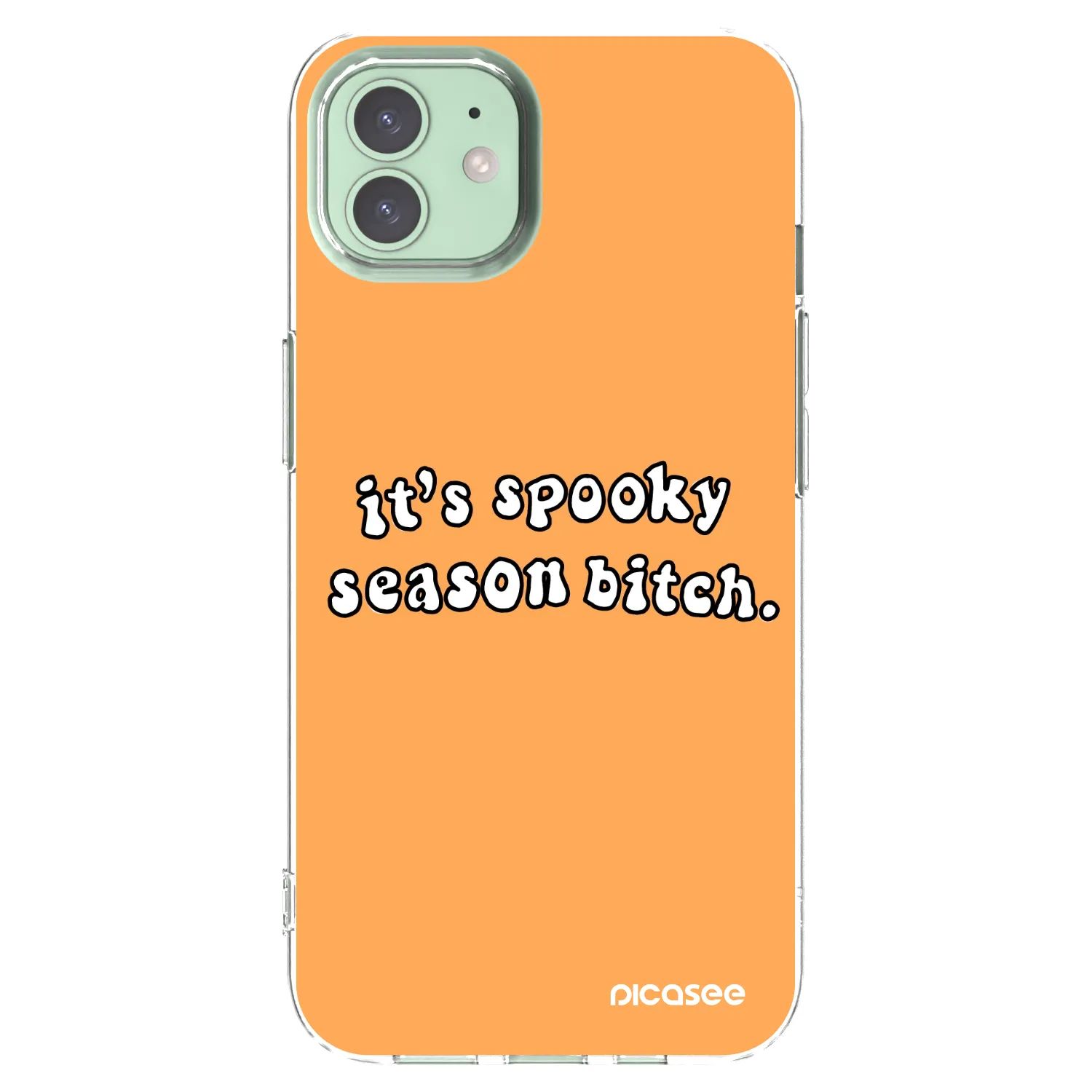 Picasee átlátszó szilikon tok az alábbi mobiltelefonokra Apple iPhone 12 - Spooky season