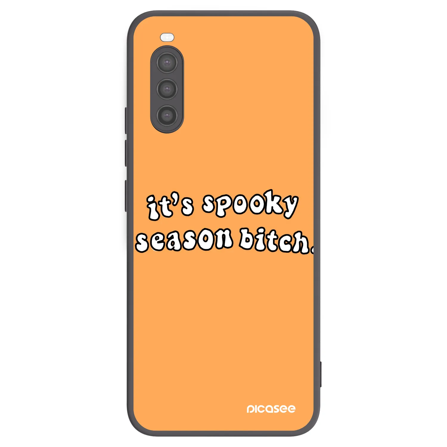 Picasee fekete szilikon tok az alábbi mobiltelefonokra Sony Xperia 10 II - Spooky season