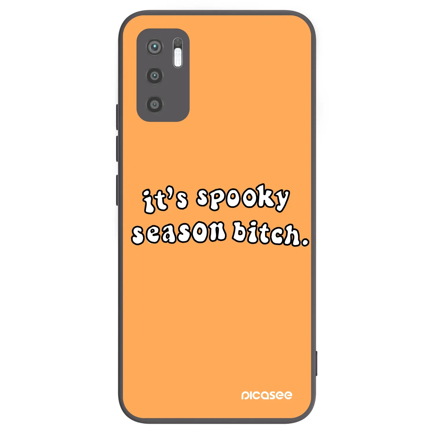 Picasee fekete szilikon tok az alábbi mobiltelefonokra Xiaomi Redmi Note 10 5G - Spooky season