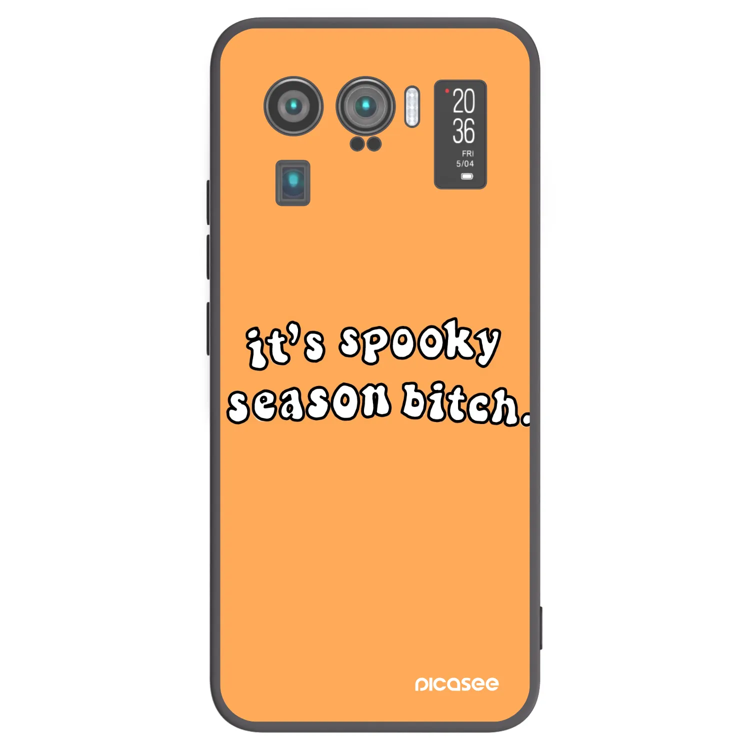 Picasee fekete szilikon tok az alábbi mobiltelefonokra Xiaomi Mi 11 Ultra - Spooky season