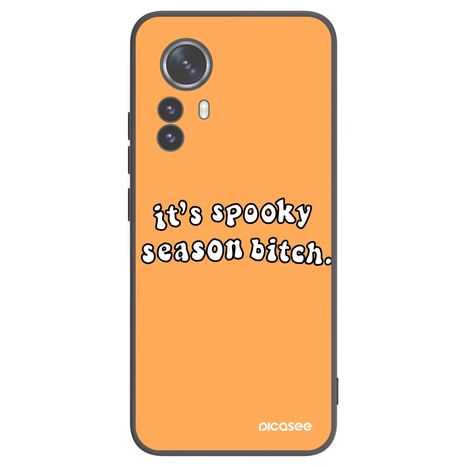 Picasee fekete szilikon tok az alábbi mobiltelefonokra Xiaomi 12 Pro - Spooky season